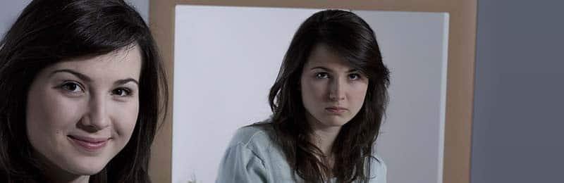 Vrouw met bipolaire stoornis