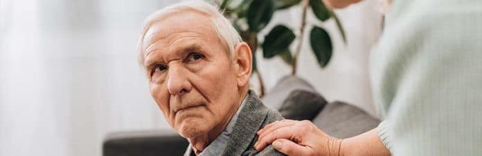 Man met dementie Man met dementie