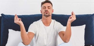 Man die meditatie toepast
